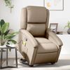 Relaxsessel, Massagesessel, Fernsehsessel Modern, mit Aufstehhilfe Cappuccino-Braun Kunstleder Bild 2