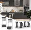 Mikrowellenschrank Fame-Line Anthrazit Landhaus 60 cm offen Vicco Bild 2