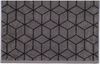Villeroy & Boch Handtuch - Carré, Walkfrottier, gemustert, Handtuch, Baumwolle Dunkelgrau/Schwarz 50x100 cm Bild 2