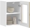 vidaXL Küchen-Hängeschrank mit Glastür Kalmar Artisan-Eiche Holzwerkstoff 853536 Bild 5