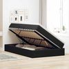 vidaXL Aufbewahrungsbett mit Matratze Schwarz 120 x 200 cm Samt 3370295 Bild 4