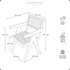 Teak Rattan Sessel Nico Natur Bild 4