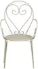 Vente-unique - GUERMANTES Garden dining set Metall Beige - B 52 cm80 cm x H 89 cm71 cm x L 48 cm80 cm Bild 4