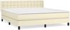 vidaXL Boxspringbett mit Matratze Creme 160x200 cm Kunstleder 3130789 Bild 2