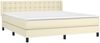 vidaXL Boxspringbett mit Matratze Creme 160x200 cm Kunstleder 3130789 Bild 3