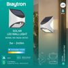 Solar LED Wandleuchte 3W 6500K Außenleuchte mit Bewegungssensor Dämmerungssensor Bild 3
