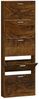 vidaXL Schuhschrank Räuchereiche 59x17x169 cm Holzwerkstoff 342515 Bild 2