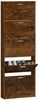 vidaXL Schuhschrank Räuchereiche 59x17x169 cm Holzwerkstoff 342515 Bild 4