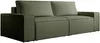 Vente-unique - AMELIA Sofa Stoff Grün - B 102 cm x H 85 cm x L 257 cm Bild 3
