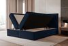 Selsey 'Silensio' Boxspringbett mit Bonellmatratze, Topper, Samt, marineblau, 160x200 cm Bild 3