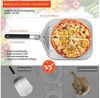 SinLaw Pizzaschneider Pizzaschieber Aluminium, Pizzaschaufel für den Grill Oder Ofe, mit Praktischen Einklapp-Griff Bild 4