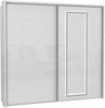 FORTE Sirius Crown Kleiderschrank mit LED Beleuchtung, Holzwerkstoff, Weiß, 231,1 x 215,9 x 63,9 cm Bild 3