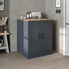 Roomart Waschmaschinenschrank - SERIE ATLANTIC-II- 70 cm breit – Badezimmer Waschmaschinen-Unterschrank – BHT 70×90×69 cm • Anthrazit-Eiche Bild 2