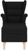 vidaXL Sessel mit Fußhocker Schwarz Stoff 3307991 Bild 4