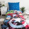 Marvel Avengers Bettbezug 140x200 cm & Kissenbezug 70x90 cm – Bettwäsche-Set mit Leuchteffekt Bild 3