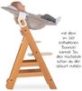 Hauck Hochstuhl Move Natur Newborn Set (5 St), Babystuhl ab Geburt inkl. Aufsatz für Neugeborene, Tisch, Sitzauflage Bild 4