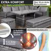 BRAST Gartenmöbel Set Eco Grau/Anthrazit bis zu 9 Personen inkl. extra Dicke Kissen Outdoor Loungemöbel Sitzgruppe Essgruppe Garnitur Bild 4