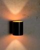 Lucide 'XERA' Wandleuchte, Aluminium schwarz, 8 x 1 x 10 cm, Bedienung über Lichtschalter Bild 3