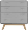 Kommode >Janne< in Grau - 80x88x39cm (BxHxT) Bild 5