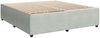 Doppelbett, Bettgestell Modernen ohne Matratze Hellgrau 200x200 cm Samt d2583e Bild 3