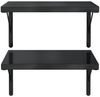 vidaXL Wandregale 2 Stk. 50x40 cm Schwarz Edelstahl 3214517 Bild 5