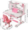 Rutaqian Kinderschreibtisch Kinder-Schreibtisch- und Stuhl-Set,Höhenverstellbar mit Sitzkorrektur (Multifunktionsschreibtisch mit Leseständer,Schublade,Rucksackhaken, 1-St, Ergonomischer Schreibtisch-Stuhl Set,Zonenförmig gestalteter Stauraum), Verstel... Bild 3