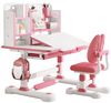 Rutaqian Kinderschreibtisch Kinder-Schreibtisch- und Stuhl-Set,Höhenverstellbar mit Sitzkorrektur (Multifunktionsschreibtisch mit Leseständer,Schublade,Rucksackhaken, 1-St, Ergonomischer Schreibtisch-Stuhl Set,Zonenförmig gestalteter Stauraum), Verstel... Bild 2