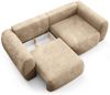 Sofa 2-Sitzer mit Schlaffunktion SIMONE in Stoff Ambience Sand Bild 2