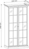 AX LIVING Kleiderschrank mit Spiegel Levantos 102,5 cm Weiß Opal Bild 2