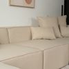 HOME DELUXE Modulares Sofa VERONA XL - 414 x 207 cm Beige Bild 4