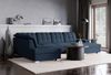 Selsey 'Jamaal' Wohnlandschaft mit Schlaffunktion und Stauraum rechtsseitig, marineblau Bild 3