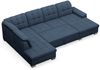Selsey 'Jamaal' Wohnlandschaft mit Schlaffunktion und Stauraum rechtsseitig, marineblau Bild 4