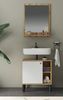 Badezimmer Spiegel Torsby in Eiche mit Ablage 60 x 75 cm Bild 5