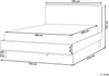 Bett mit Lattenrost Stoff CORIO 180 x 200 cm Taupe Bild 2