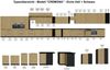 Aufsatzschrank Hochschrank 50 cm CREMONA Eiche hell + Schwarz matt Küchenzeile Küchenblock Küche Einbauküche Bild 5