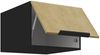 Aufsatzschrank Hochschrank 50 cm CREMONA Eiche hell + Schwarz matt Küchenzeile Küchenblock Küche Einbauküche Bild 2
