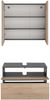 Home affaire Badmöbel-Set Wisla, (Set, 2-St), Spiegelschrank, WBU mit Siphonausschnitt u. Push-to-open, Breite 80 cm Bild 4