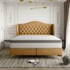 Polsterbett Doppelbett PELAGIO Stoff Whisper Grape Wine 180x200cm inkl. Matratze Bild 3