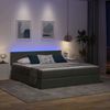 vidaXL Bett mit LED-Lichtleisten Dunkelgrau 180 x 200 cm Stoff 3371550 Bild 5