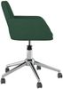vidaXL Esszimmerstühle 2 Stk. Drehbar Dunkelgrün Stoff 3103091 Bild 5