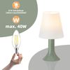 ZMH Nachttischlampe Wohnzimmer Tischleuchte mit Kabel - Tischlampe 2er Set Kleine Lampe Grün E14 Tischlampen Moderne Landhausstil für Esstisch Schlafzimmer - Ohne Leuchtmittel Bild 5