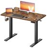 VASAGLE Elektrisch verstellbarer Stehtisch, Memory-Funktion mit 4 Höhen, Schreibtisch für Home Office, 100 x 60 cm, braun Bild 2