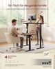 VASAGLE Elektrisch verstellbarer Stehtisch, Memory-Funktion mit 4 Höhen, Schreibtisch für Home Office, 100 x 60 cm, braun Bild 3