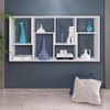 TARGET HOME DEKO-WANDREGAL SPLIT Spanplatte Weiß (H 120 x T 120 x B 60 cm) Bild 5
