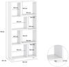 TARGET HOME DEKO-WANDREGAL SPLIT Spanplatte Weiß (H 120 x T 120 x B 60 cm) Bild 3