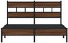 vidaXL Bettgestell ohne Matratze Braun Eiche 137x190 cm Holzwerkstoff 4017307 Bild 4
