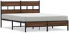 vidaXL Bettgestell ohne Matratze Braun Eiche 137x190 cm Holzwerkstoff 4017307 Bild 2