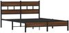 vidaXL Bettgestell ohne Matratze Braun Eiche 137x190 cm Holzwerkstoff 4017307 Bild 3