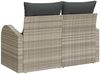 vidaXL Gartensofa mit Kissen Hellgrau 124 x 62 x 69cm Poly-Rattan 42006747 Bild 4