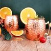 Faizee Möbel Tasse Cocktailglas Moscow Mule Becher Kupferbecher 500ml Fassungsvermögen, 2-tlg, Kupfer/Edelstahl Bild 4